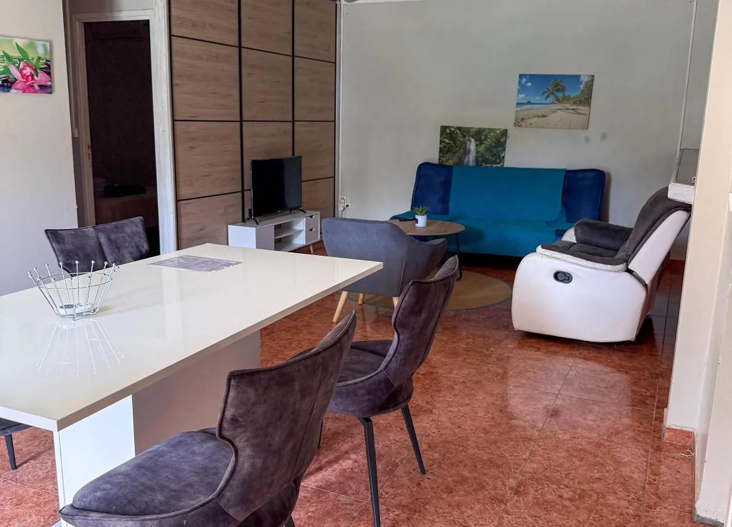T3 Carbet Vue Mer Piscine Et Location Auto Possible 르 카르베 아파트